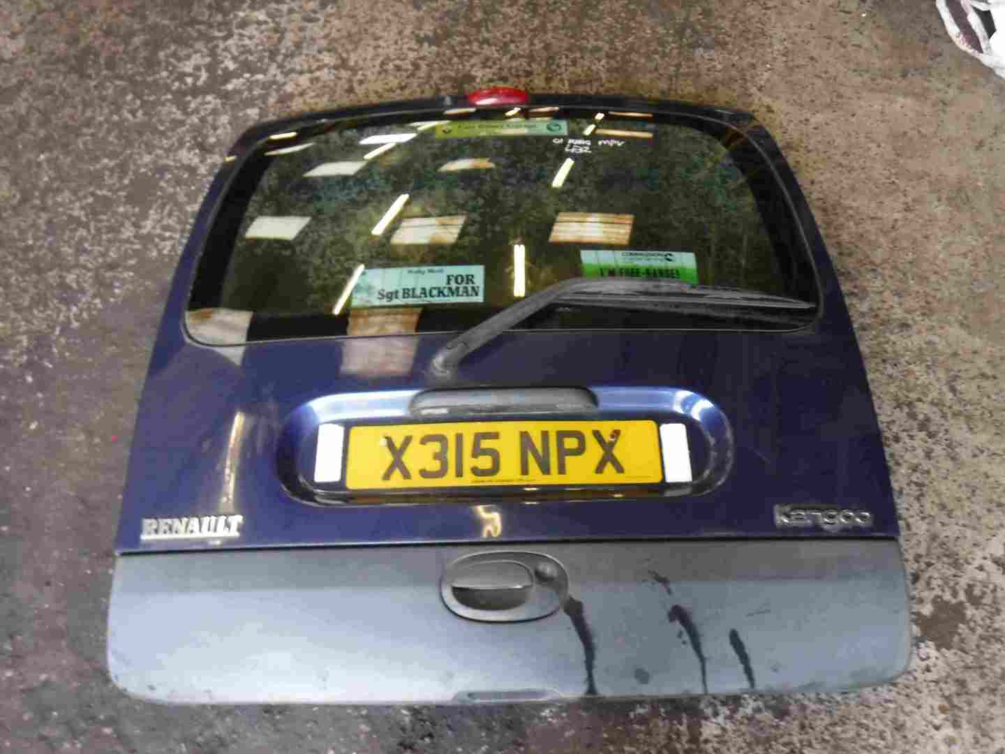 Renault Kangoo MPV 1993-2007 Rear Tailgate Boot Blue 432