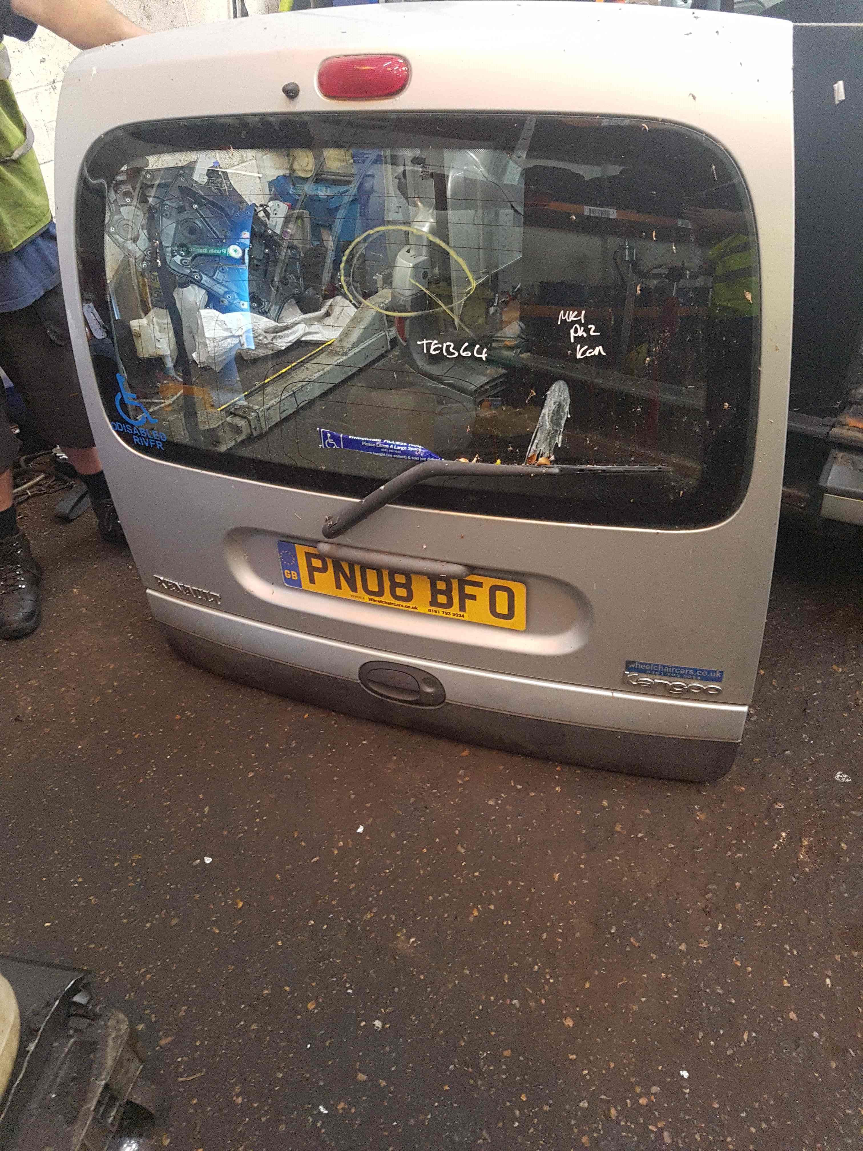 Thumb 7 Renault Kangoo MPV 2003-2007 Boot Door Lift Up Tail Gate Hatch LID Silver Teb64