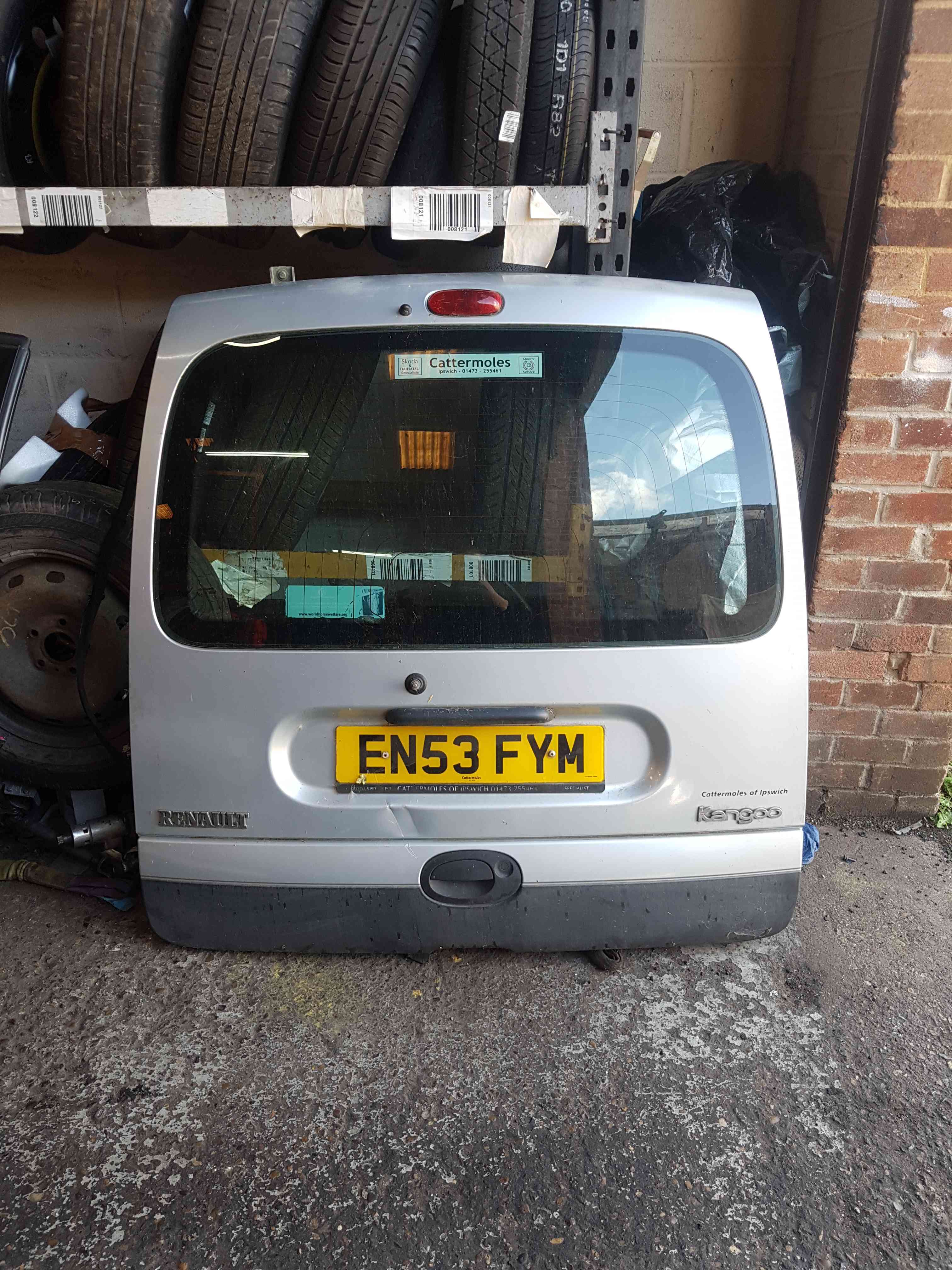 Thumb 2 Renault Kangoo MPV 2003-2007 Boot Door Lift Up Tail Gate Hatch LID Silver Teb64