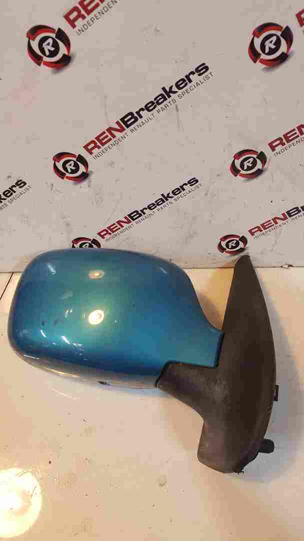 Renault Kangoo MPV 2003-2007 Drivers Os Wing Mirror Blue Tej42