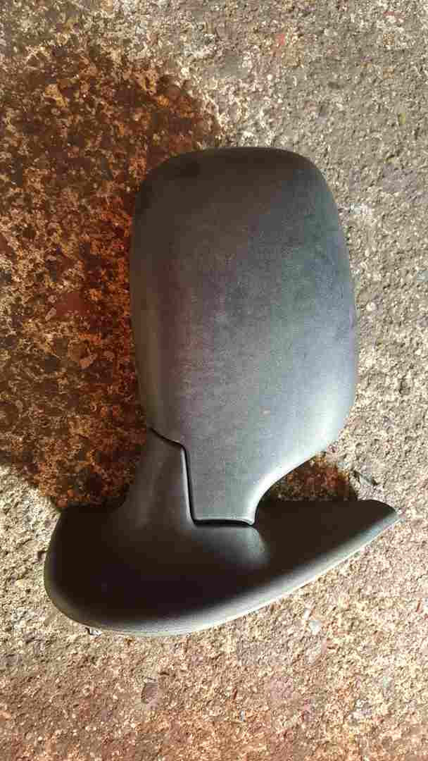 Renault Kangoo MPV 2003-2007 Drivers Os Wing Mirror Plain Black Electric