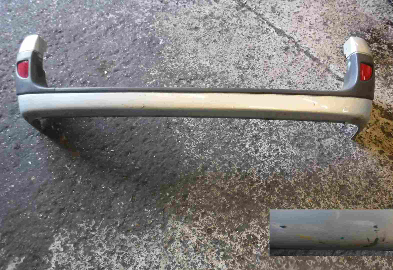 Renault Kangoo MPV 2003-2007 Rear Bumper Silver TEB64