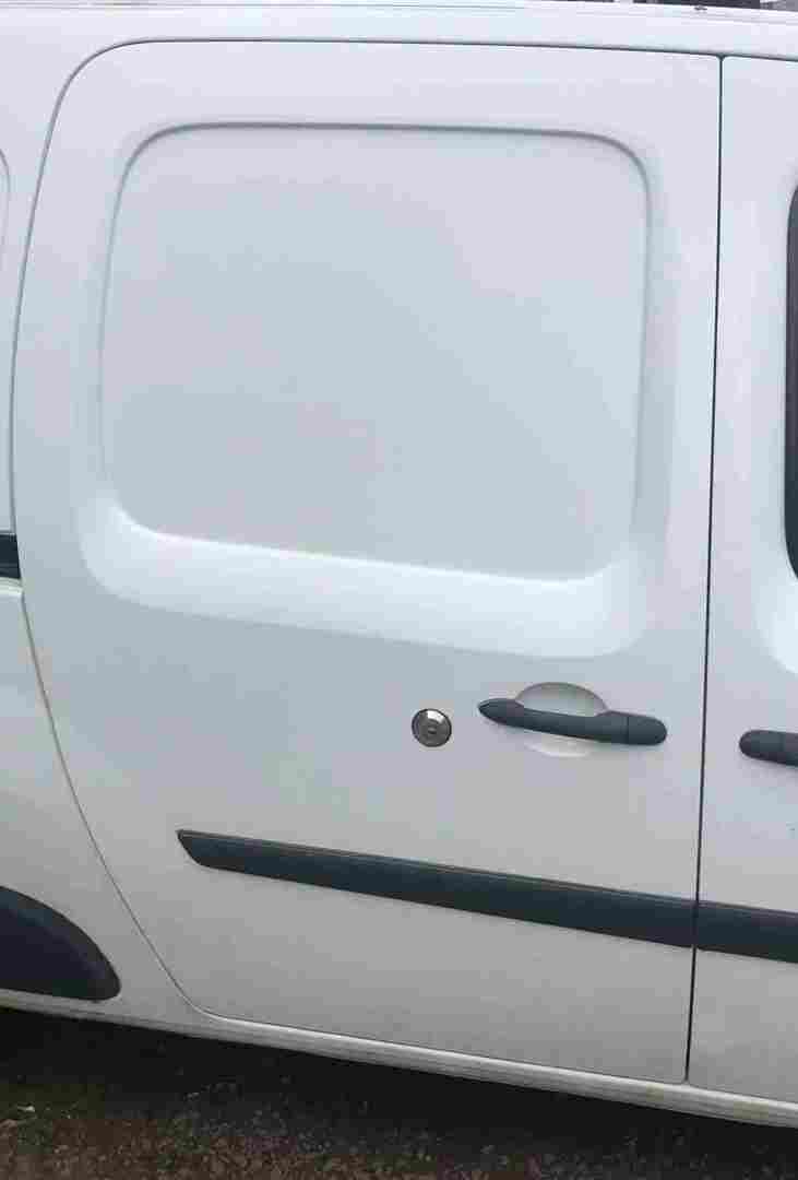 Renault Kangoo Maxi 2007-2017 Drivers OS Sliding Door White OV389