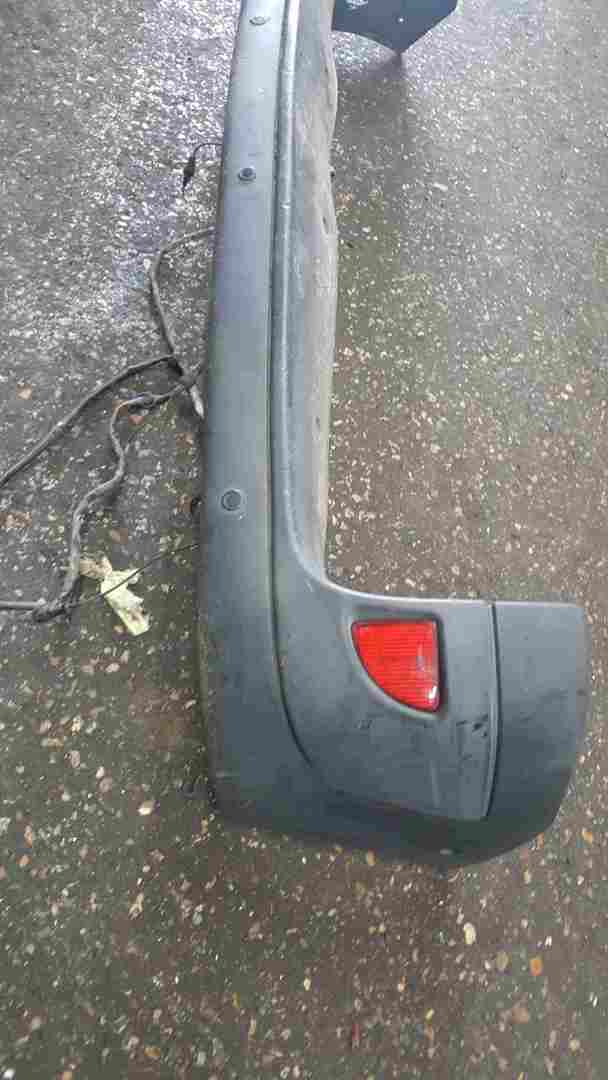 Thumb 2 Renault Kangoo Van 2003-2007 Rear Bumper Plain Black + Reversing Sensors