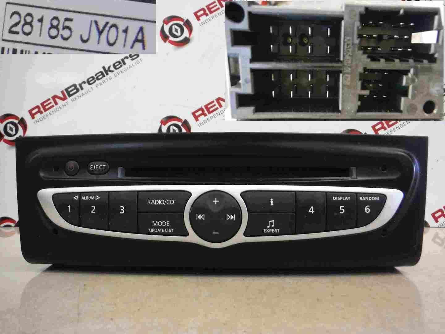 Renault Koleos 2008-2010 CD Player Radio + Code 28185JY01A