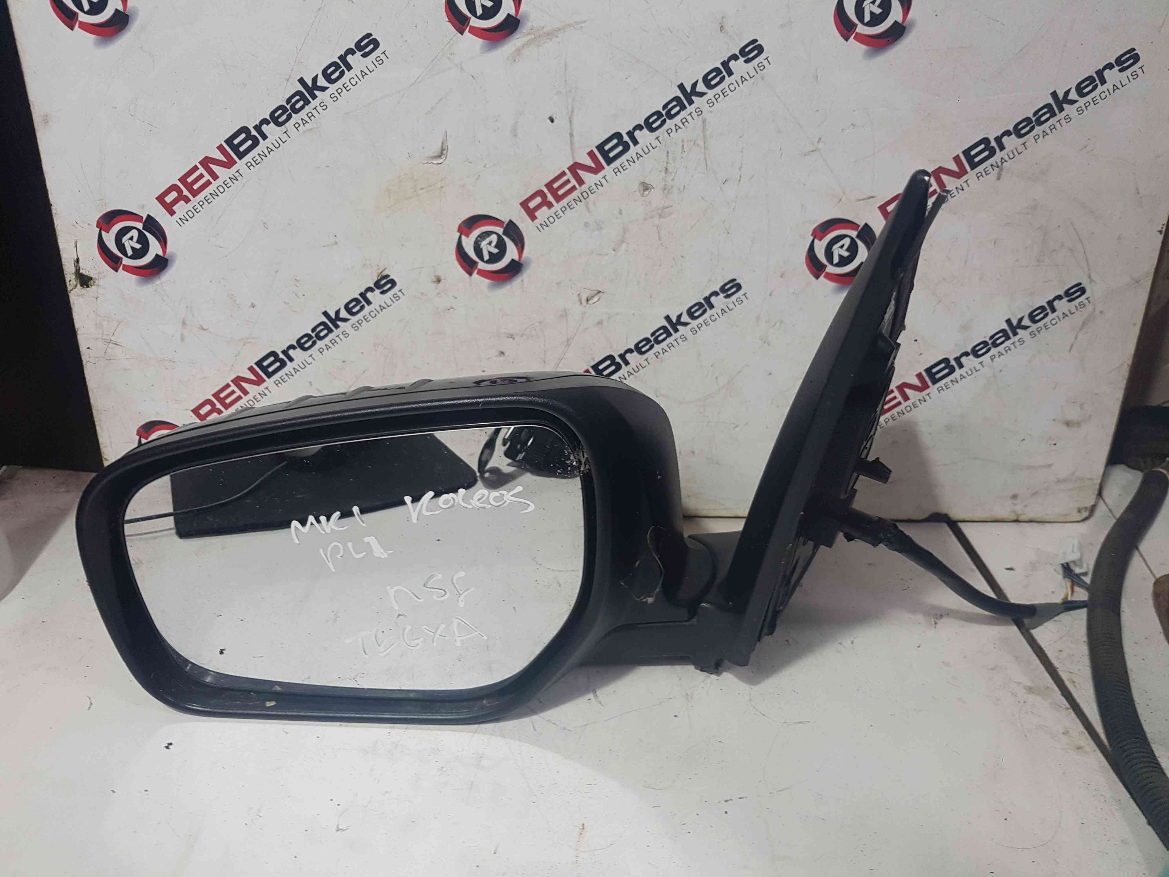 Thumb 4 Renault Koleos 2008-2015 Passenger Ns Wing Mirror Black Tegxa Folding