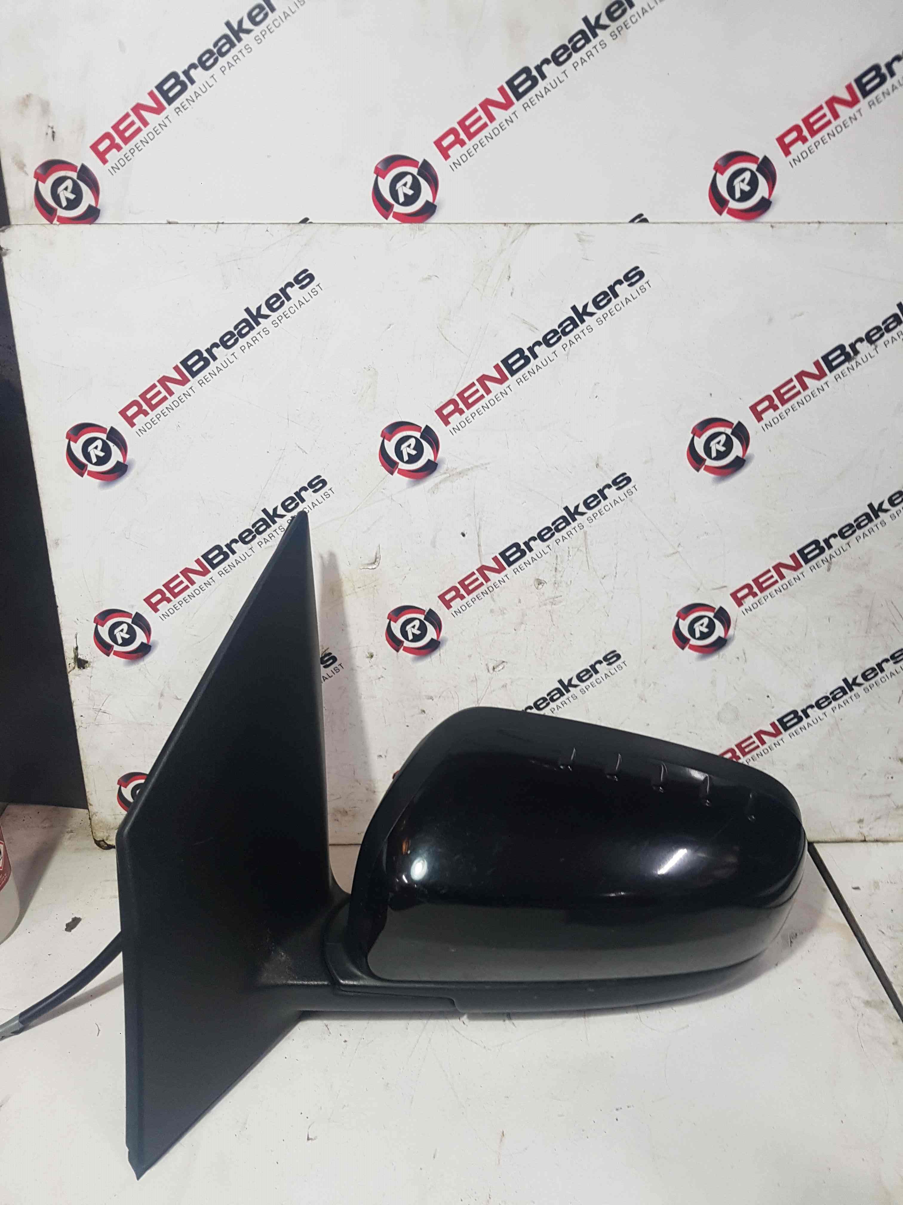 Renault Koleos 2008-2015 Passenger Ns Wing Mirror Black Tegxa Folding
