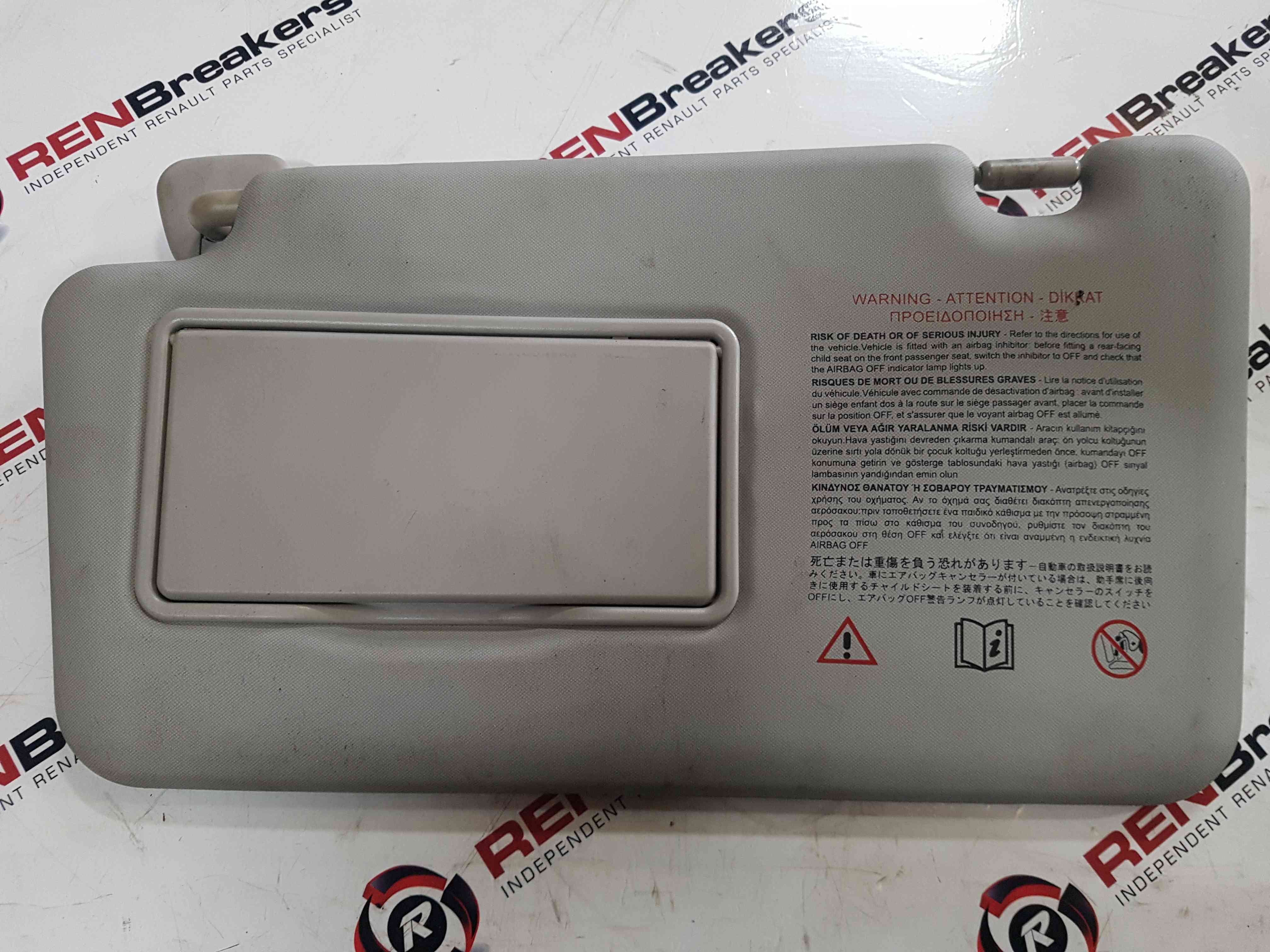 Thumb 2 Renault Koleos 2008-2015 Passenger Nsf Ns Front SUN Visor