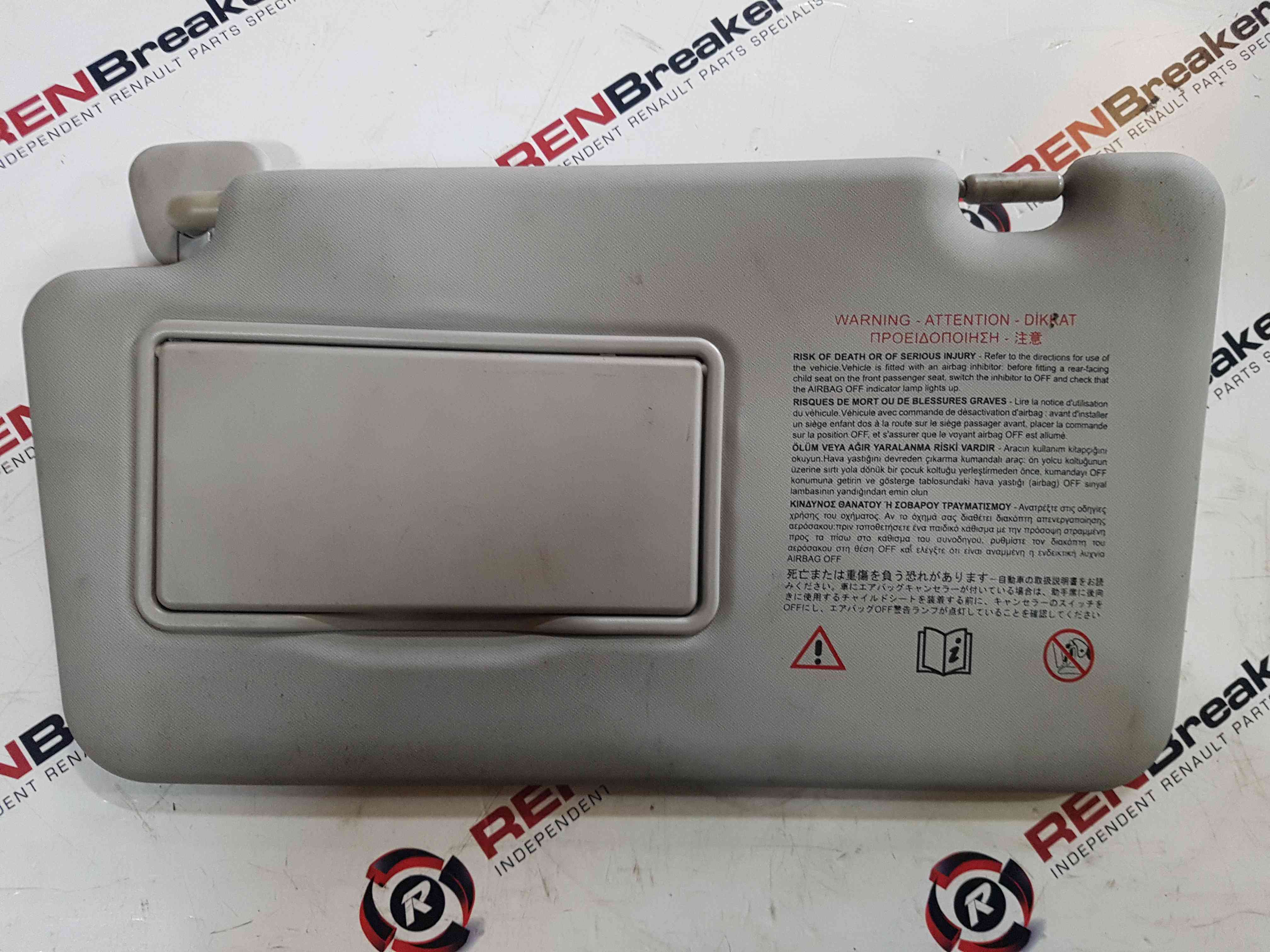 Renault Koleos 2008-2015 Passenger Nsf Ns Front SUN Visor