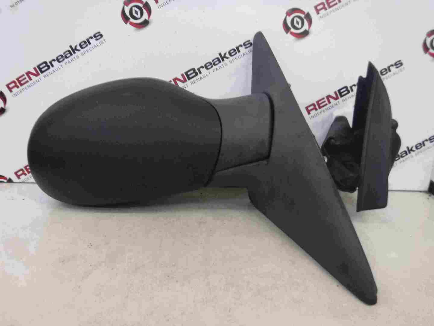 Renault Laguna 1993-1999 Drivers OS Wing Mirror Plain Black Manual