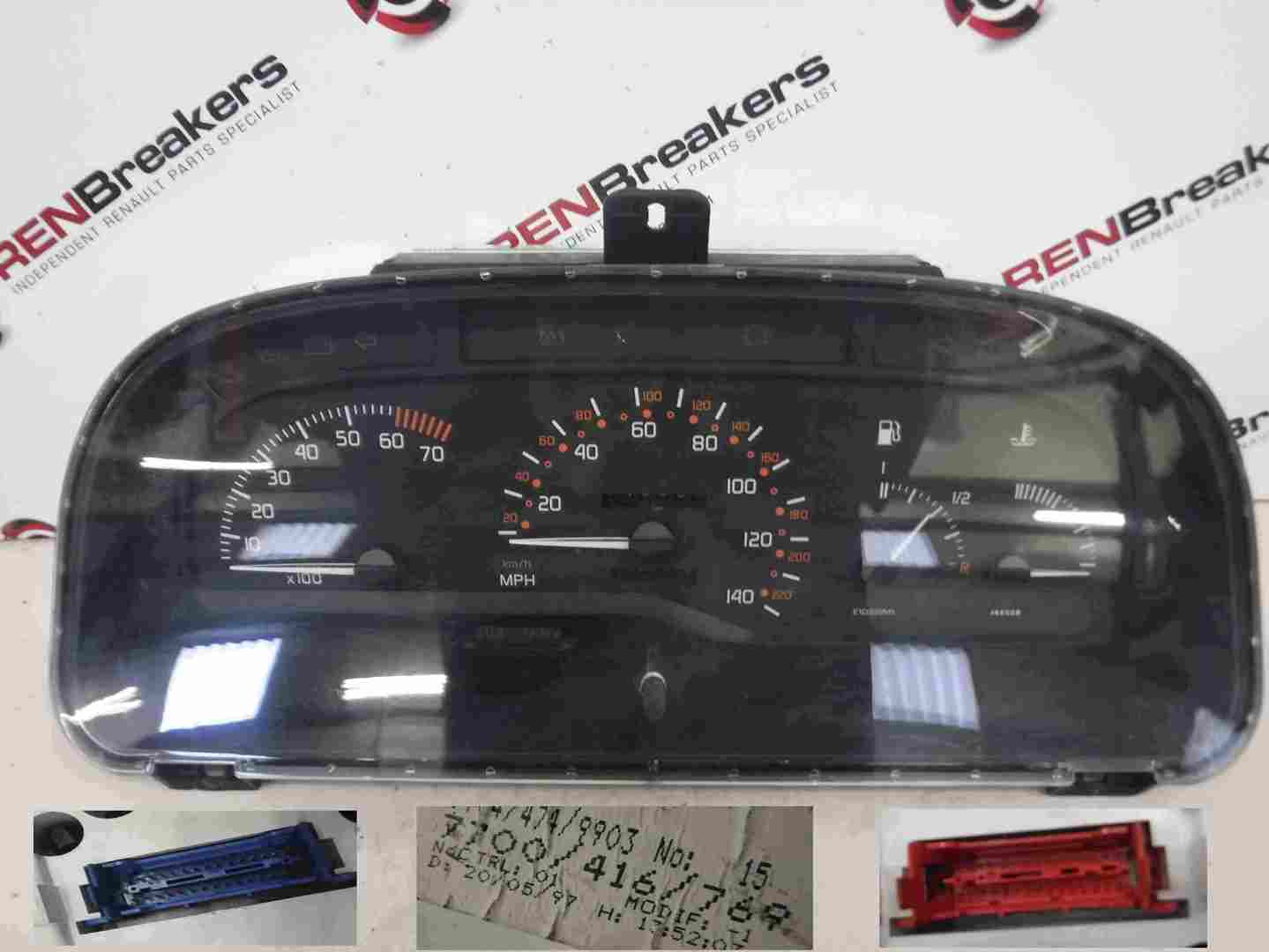 Renault Laguna 1993-1999 Instrument Panel Dials Clocks 147K