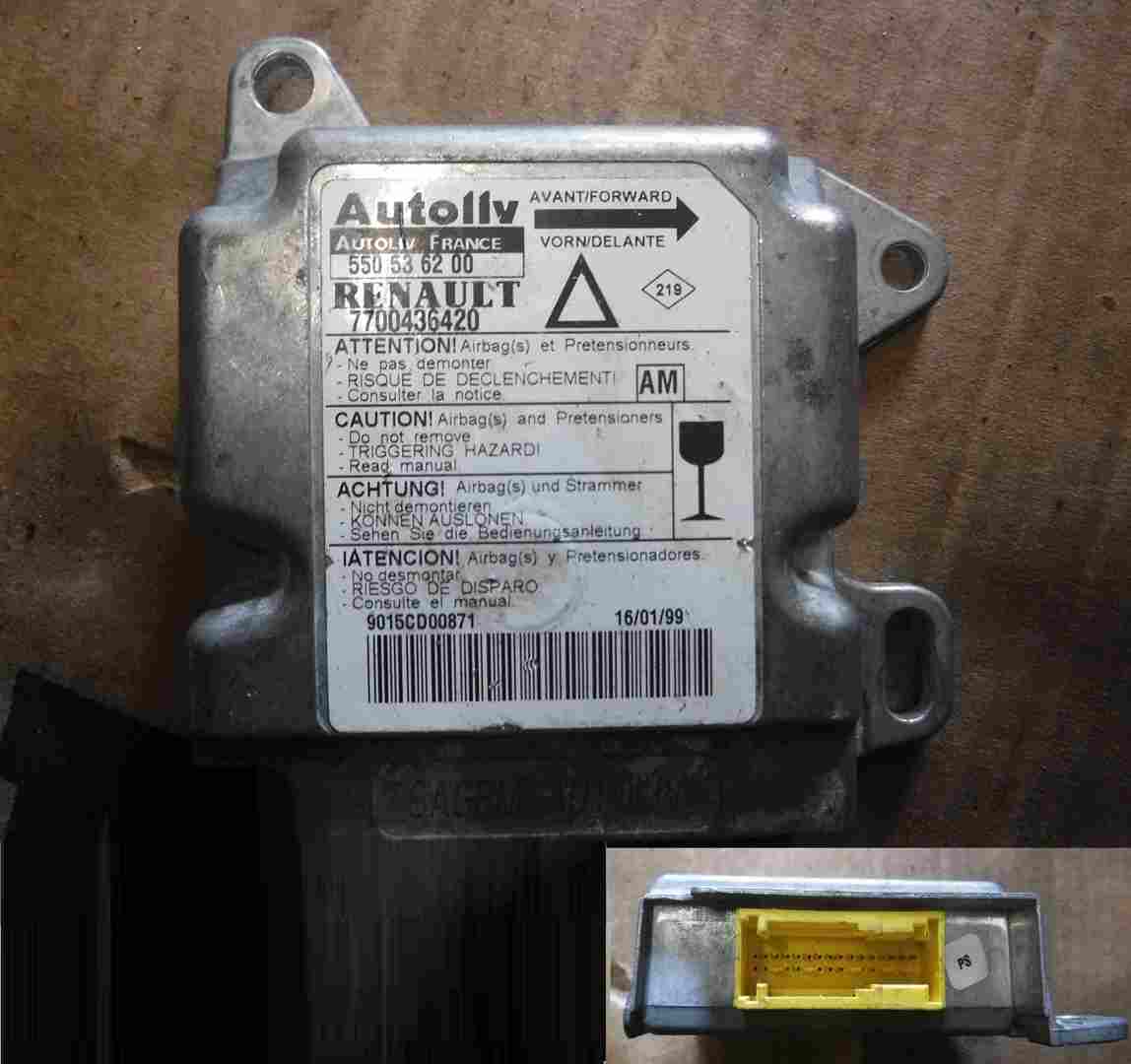 Renault Laguna 1993-2000 Airbag ECU Module Computer 7700436420