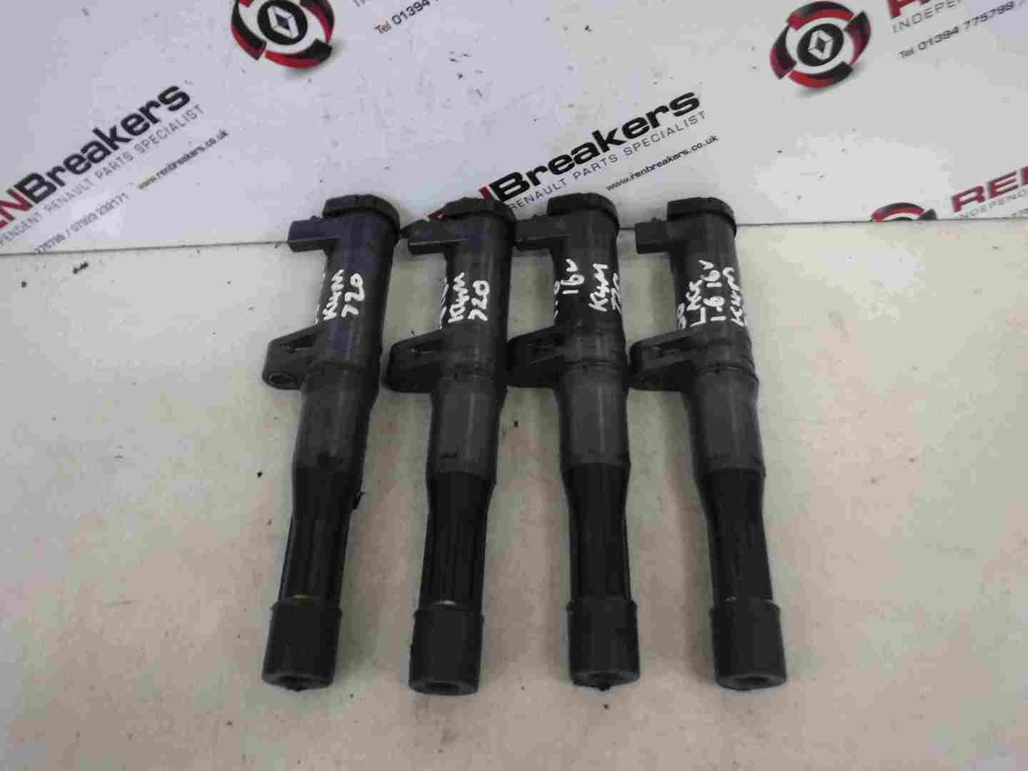 Renault Laguna 1999-2000 1.6 16v Ignition Coil Pack Pencil Set X4