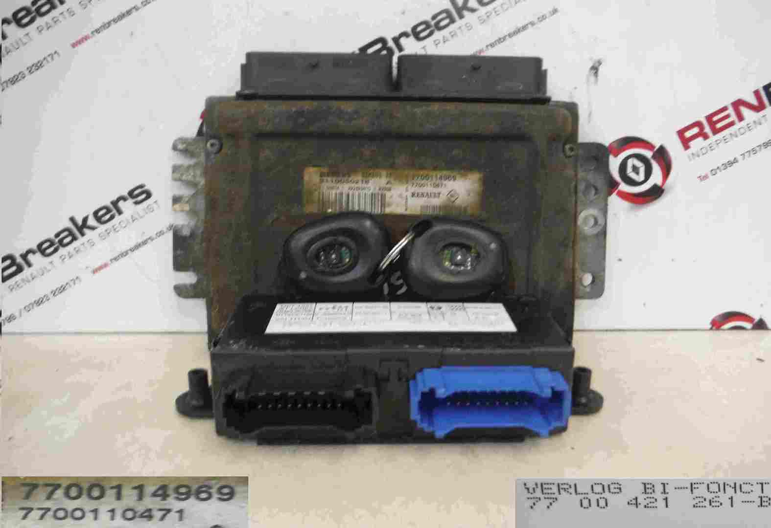 Renault Laguna 1999-2000 1.8 16v ECU SET UCH BCM Immobiliser   Key Fobs