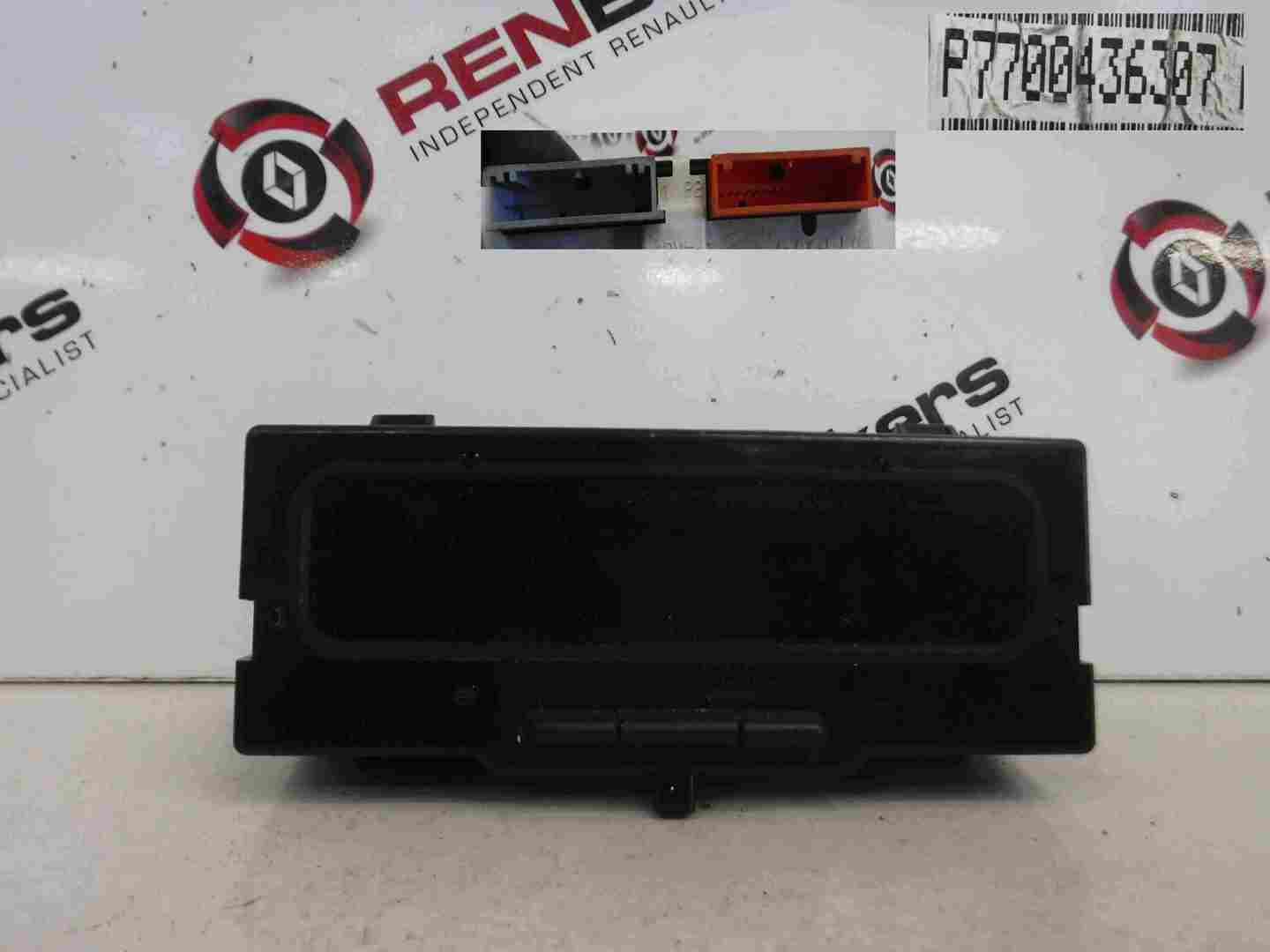 Renault Laguna 1999-2000 Centre Display Clock Temperature Panel