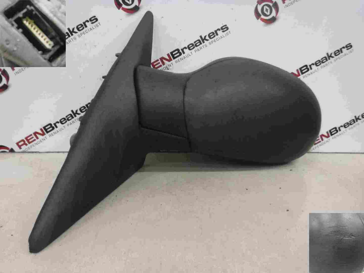 Renault Laguna 1999-2000 Passenger NS Wing Mirror Plain Black