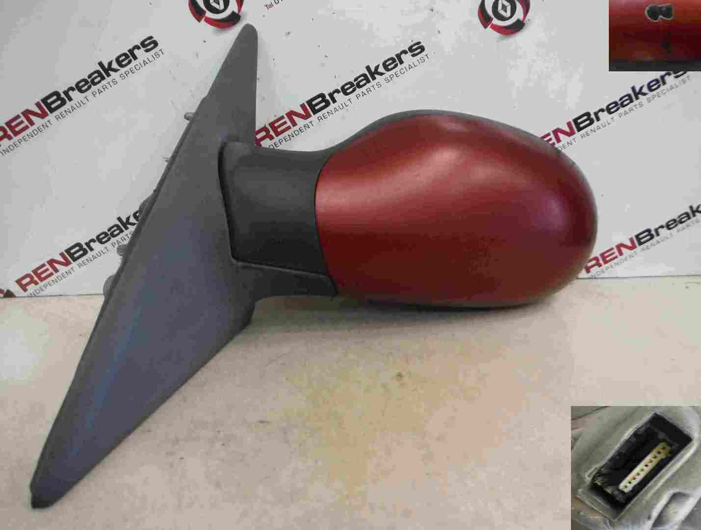 Renault Laguna 1999-2000 Passenger NS Wing Mirror Red 783 Electric
