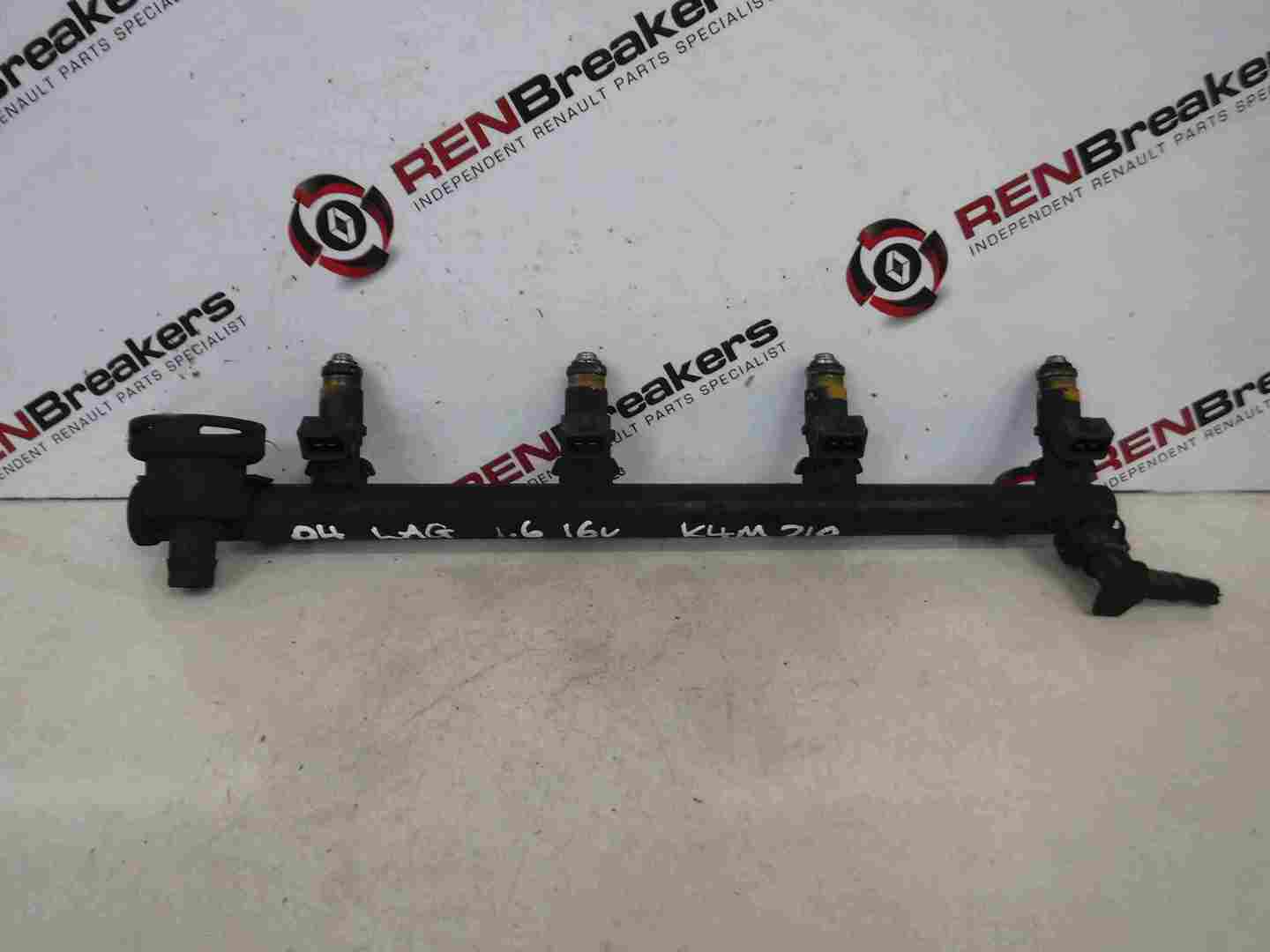 Renault Laguna 2001-2005 1.6 16v Fuel Injectors X4 Set   Rail K4M 710