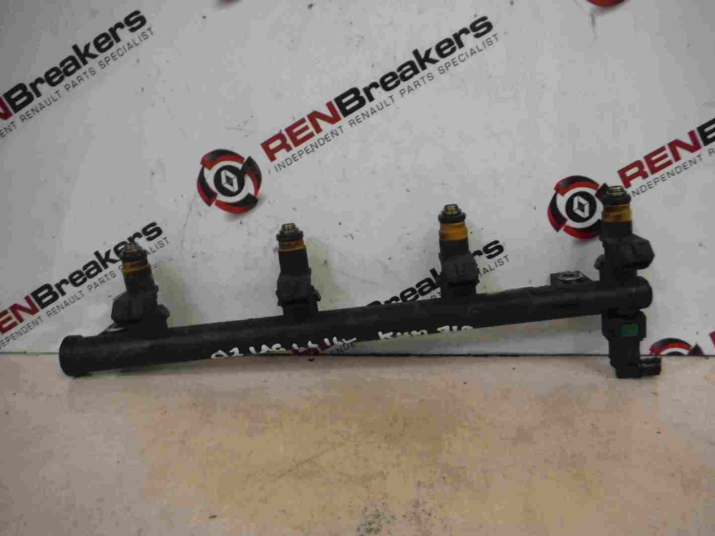 Renault Laguna 2001-2005 1.6 16v Fuel Injectors X4 Set   Rail