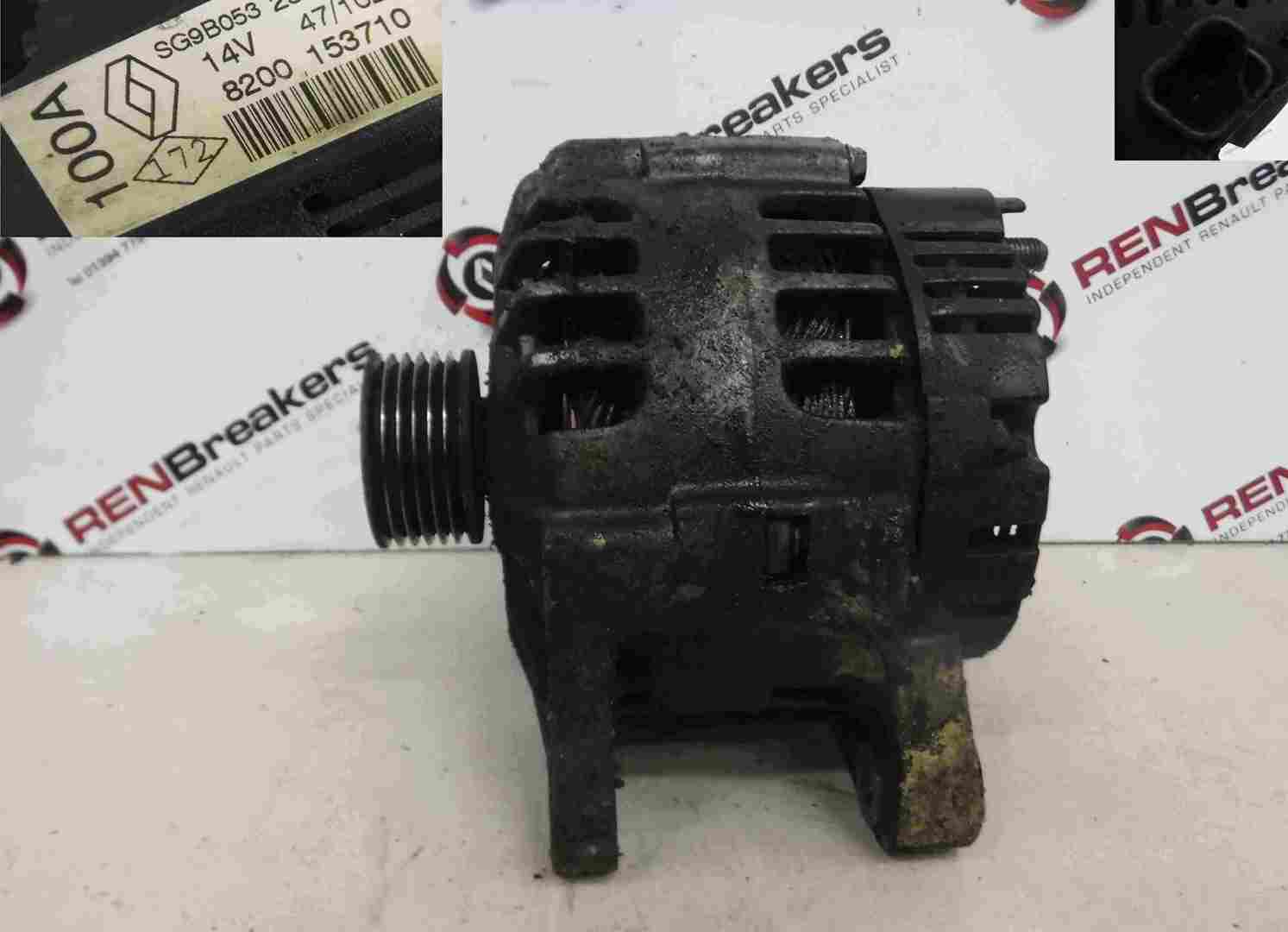 Renault Laguna 2001-2005 1.8 2.0 16v Alternator 8200153710