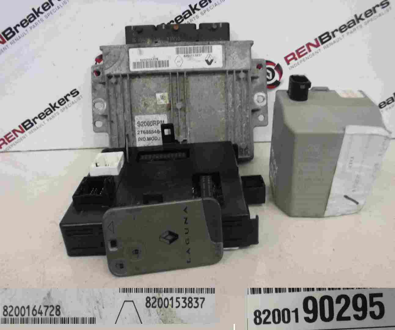 Renault Laguna 2001-2005 1.8 16v ECU SET UCH BCM Immobiliser + Key Card