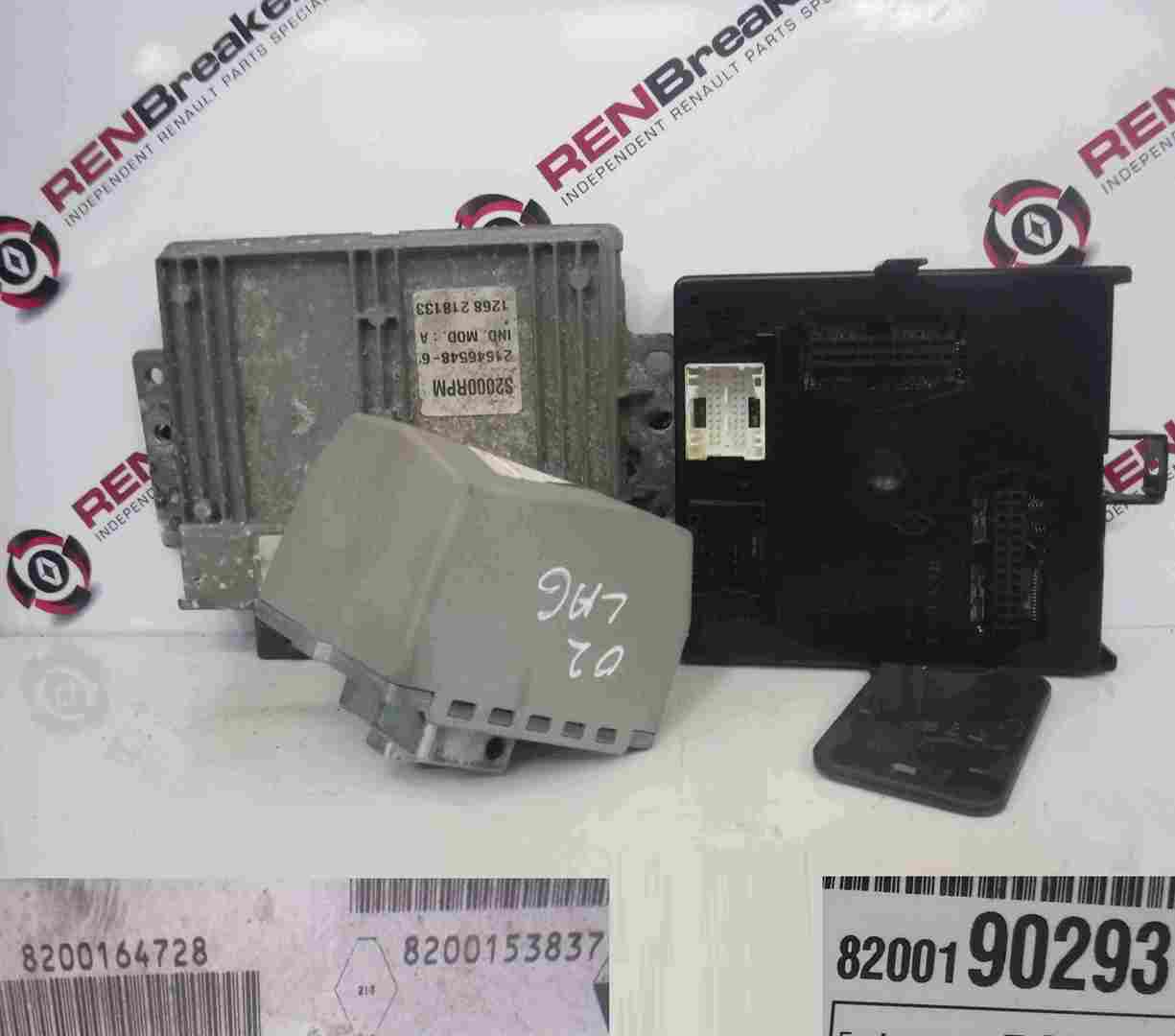 Renault Laguna 2001-2005 1.8 16v ECU SET UCH BCM Immobiliser + Key Card