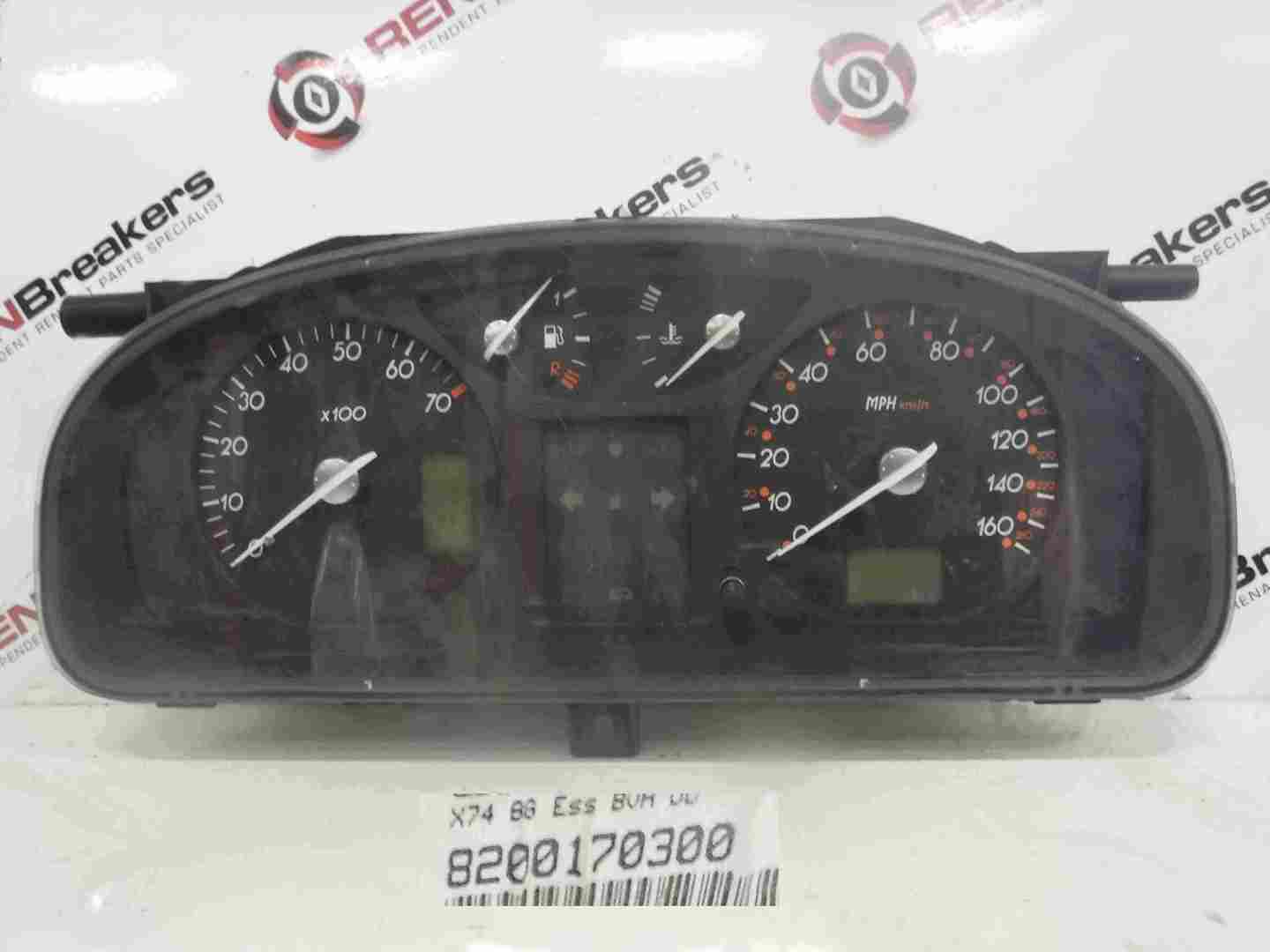 Renault Laguna 2001-2005 1.8 16v Instrument Panel Clocks Dials Automatic 105K