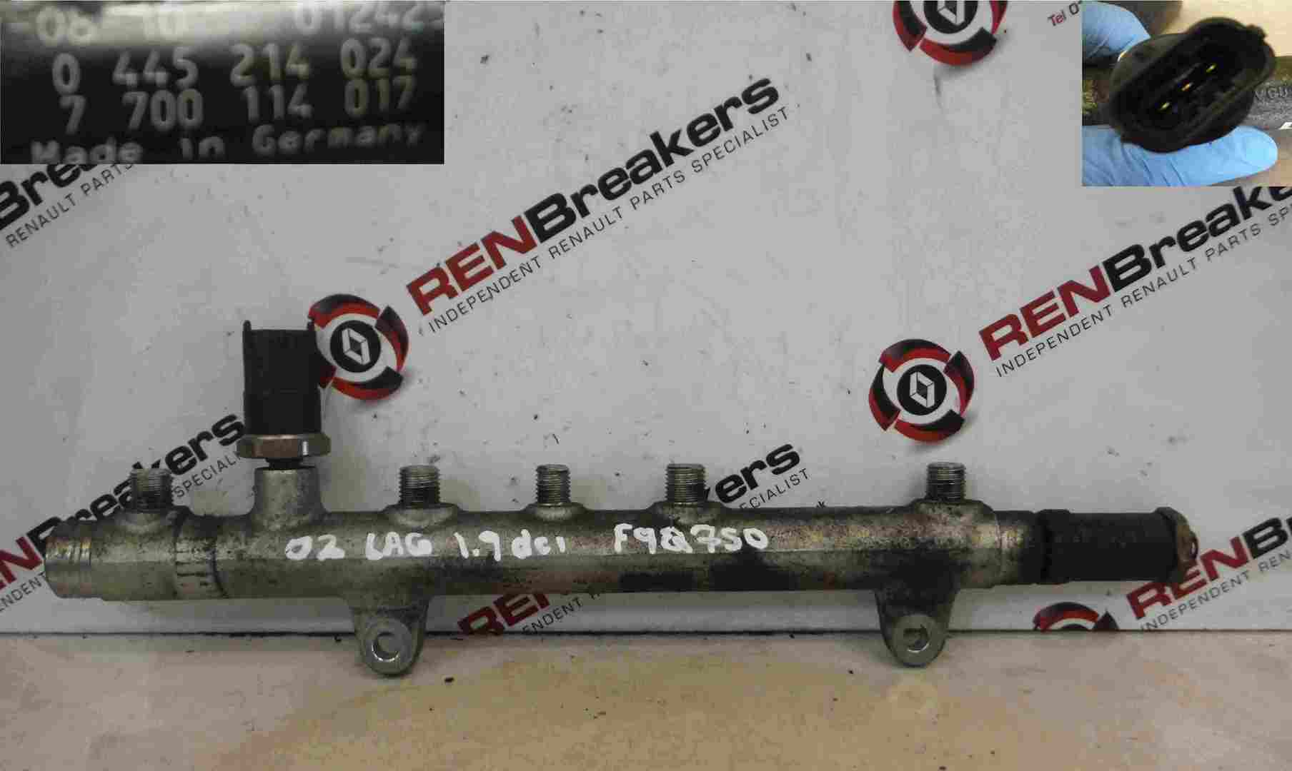 Renault Laguna 2001-2005 1.9 Fuel Injector Regulator   Rail F9Q 750 F9Q 800