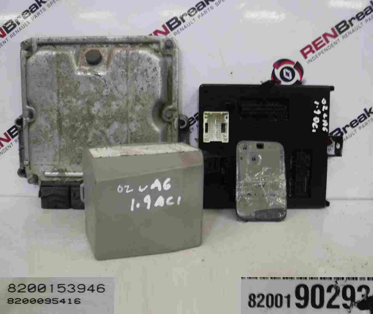 Renault Laguna 2001-2005 1.9 dCi ECU SET UCH BCM Immobiliser + Key Card