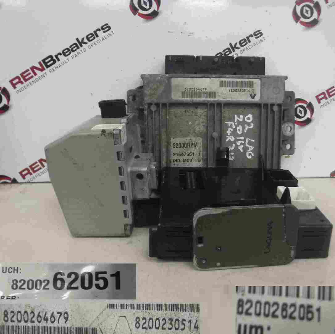 Renault Laguna 2001-2005 2.0 16v ECU SET UCH BCM Immobiliser + Key Card