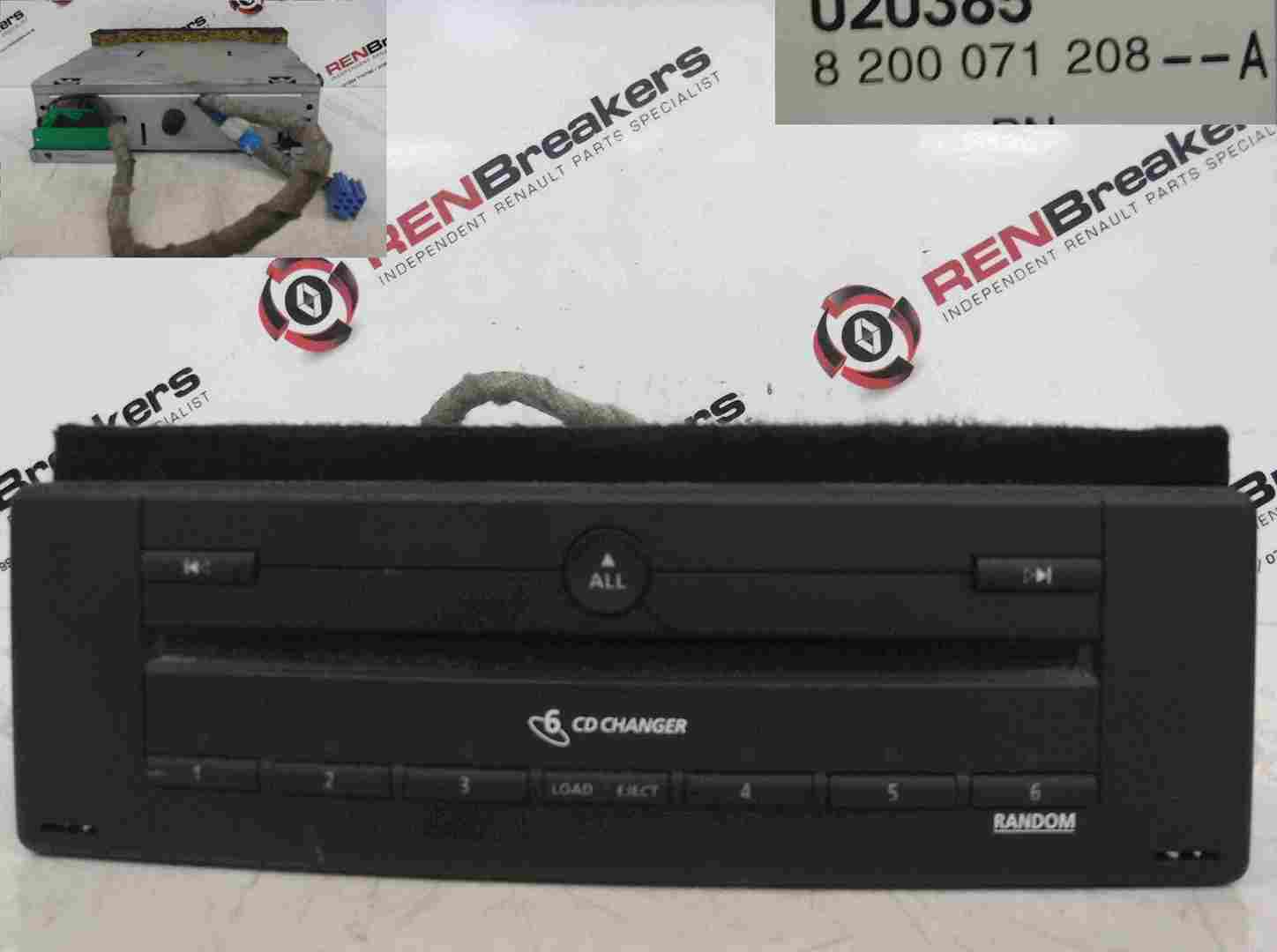 Renault Laguna 2001-2005 Cd Player 6 Disc Changer 8200071208