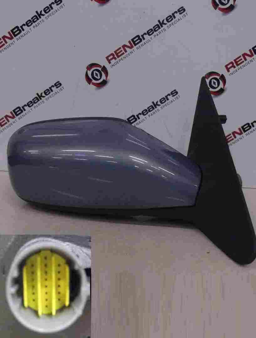 Renault Laguna 2001-2005 Drivers OS Wing Mirror Blue TEB47