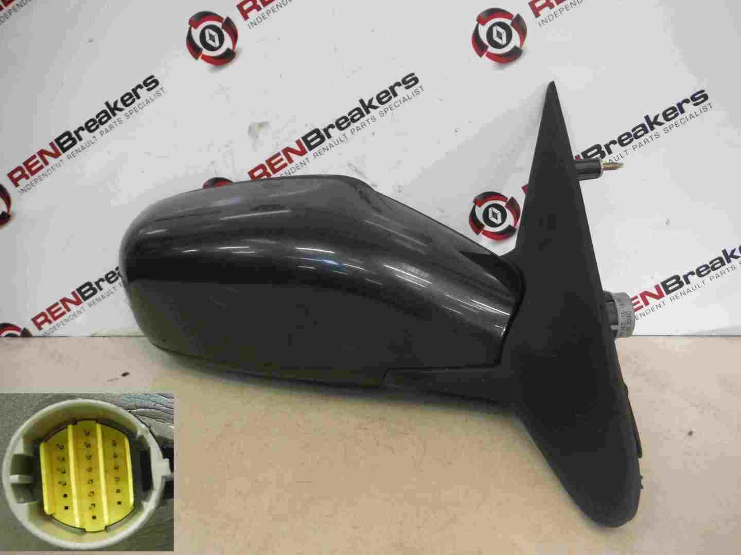 Renault Laguna 2001-2005 Drivers OS Wing Mirror Dark Grey TEB66