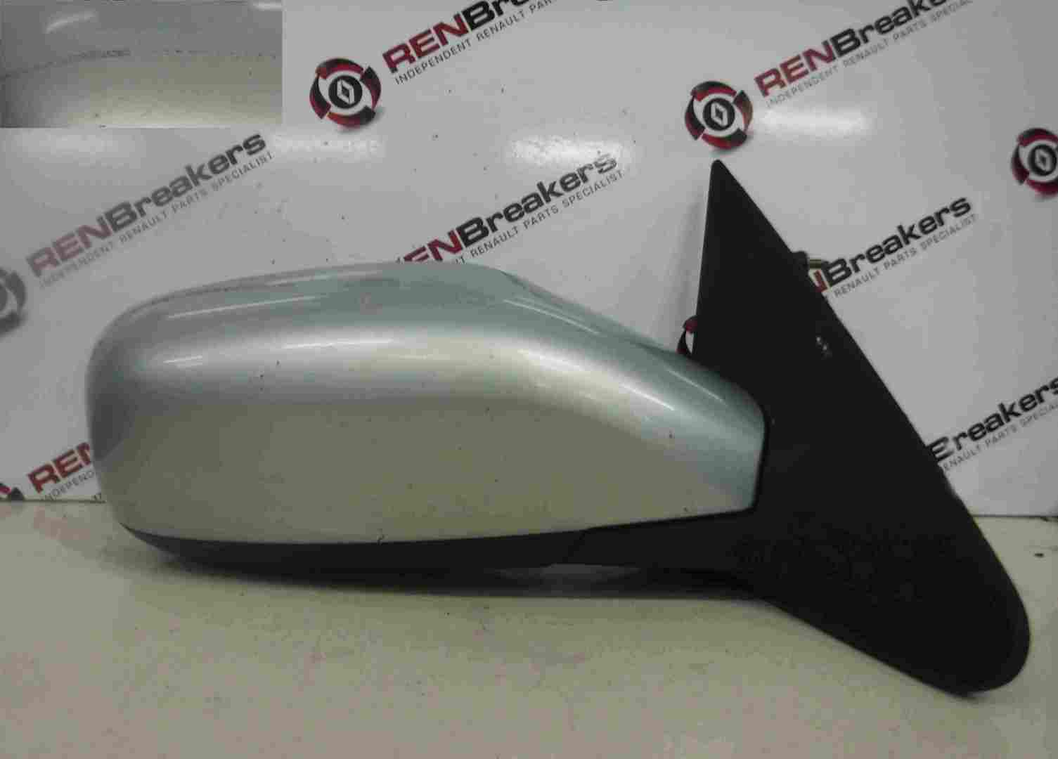 Renault Laguna 2001-2005 Drivers OS Wing Mirror Silver TEB64
