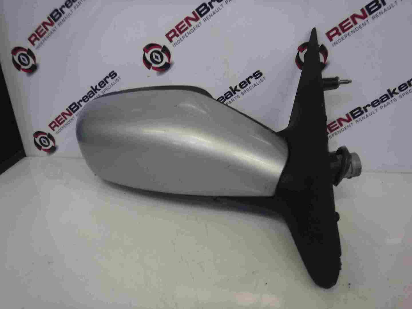 Renault Laguna 2001-2005 Drivers OS Wing Mirror Silver TEB64