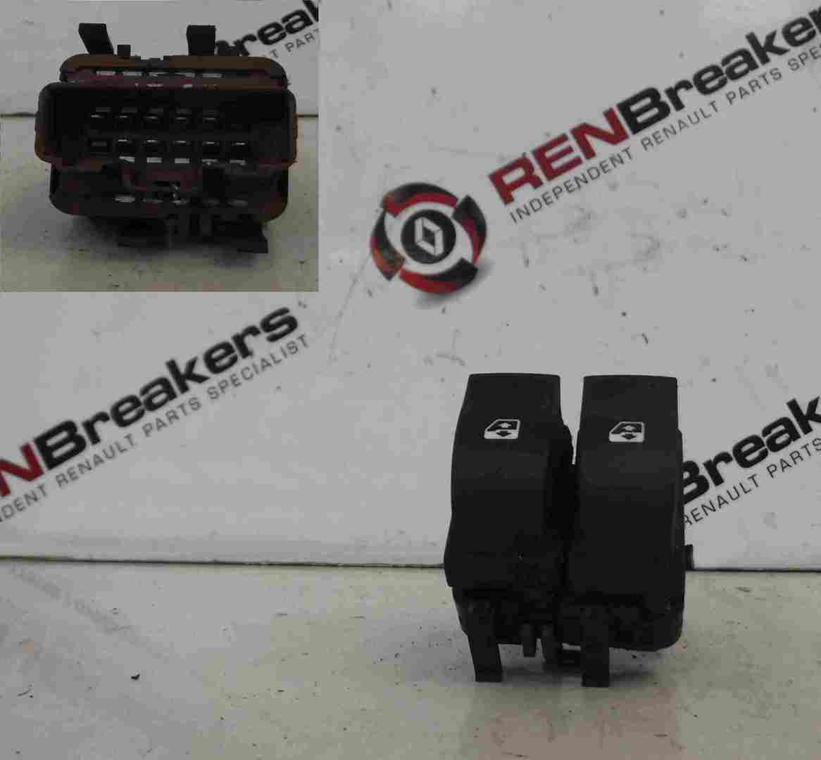 Renault Laguna 2001-2005 Drivers OSF Front Rear Window Switch Brown 015085