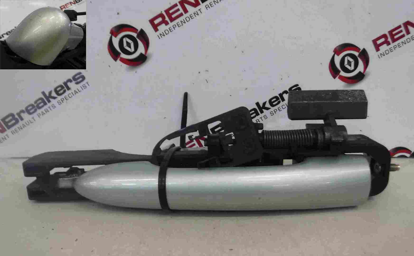 Renault Laguna 2001-2005 Drivers OSR Rear Exterior Door Handle Silver