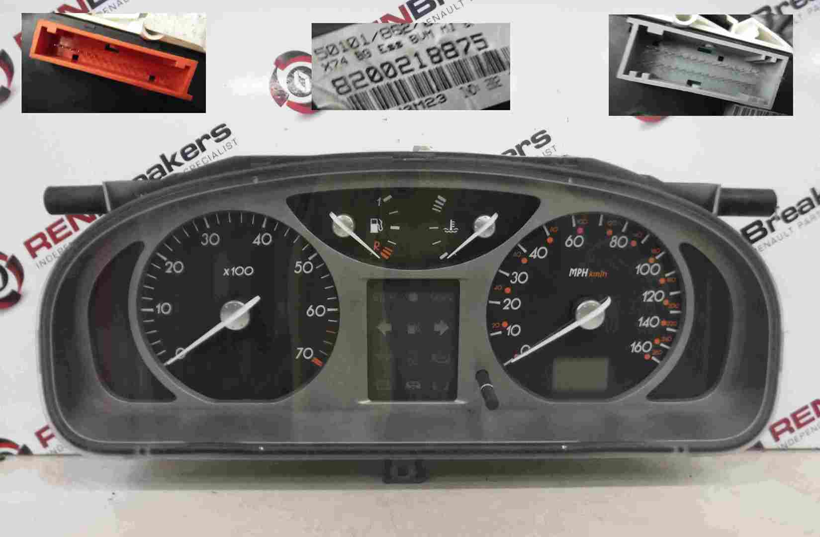 Renault Laguna 2001-2005 Instrument Panel Dials Gauges Clocks 117K