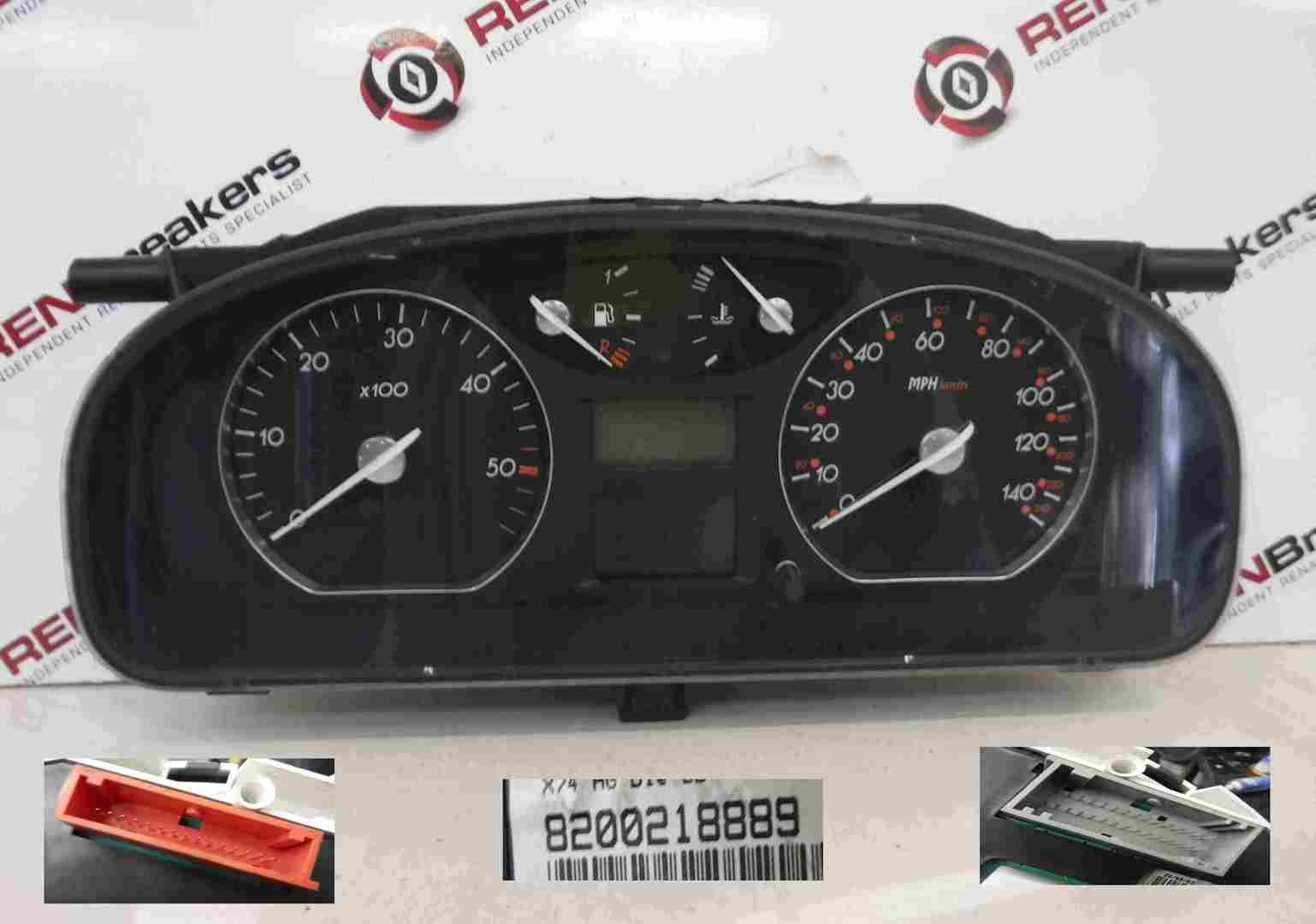 Renault Laguna 2001-2005 Instrument Panel Dials Gauges Clocks 129K