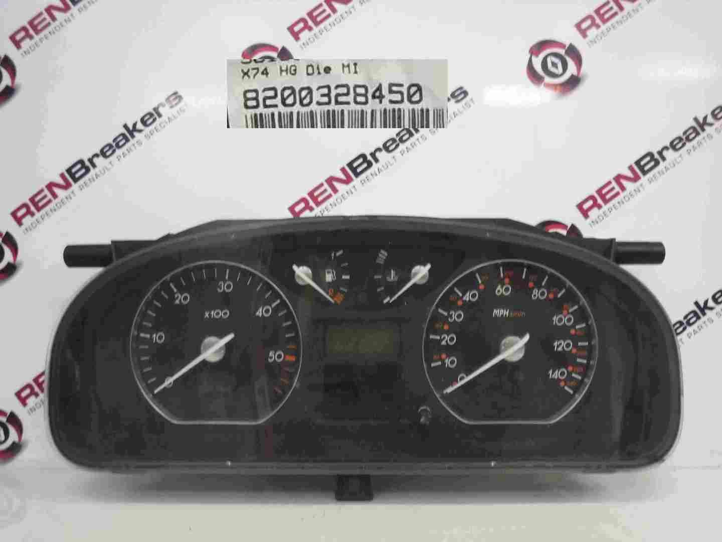 Renault Laguna 2001-2005 Instrument Panel Dials Gauges Clocks 157K 8200328450