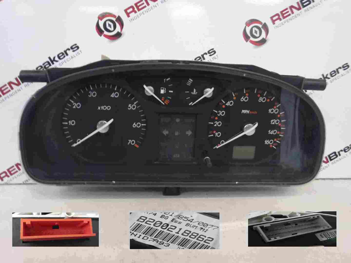 Renault Laguna 2001-2005 Instrument Panel Dials Gauges Clocks 155K