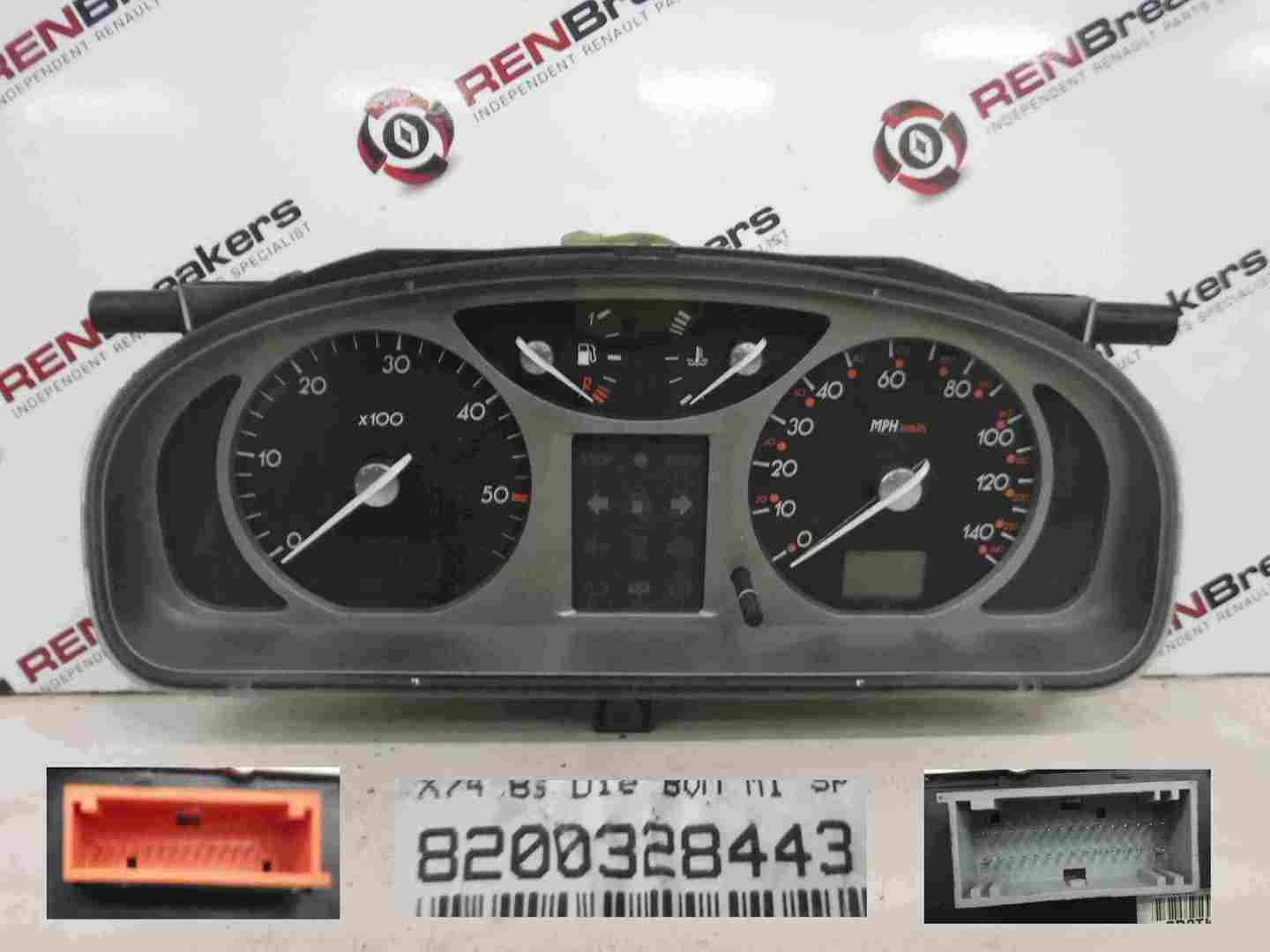 Renault Laguna 2001-2005 Instrument Panel Dials Gauges Clocks 189K