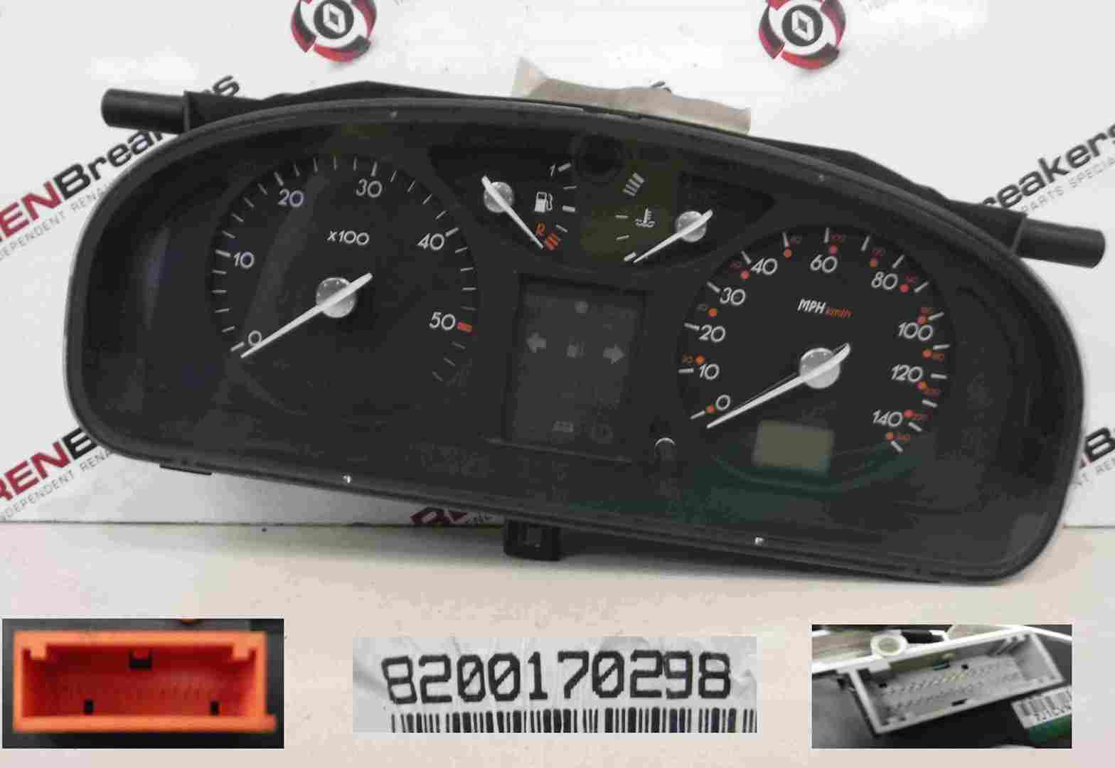 Renault Laguna 2001-2005 Instrument Panel Dials Gauges Speedo