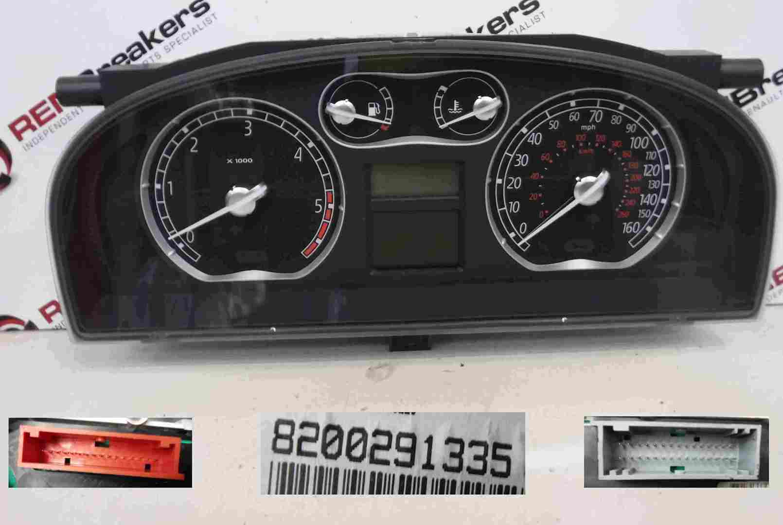Renault Laguna + Vel Satis 2001-2007 Instrument Panel Dials Gauges Clocks 74K