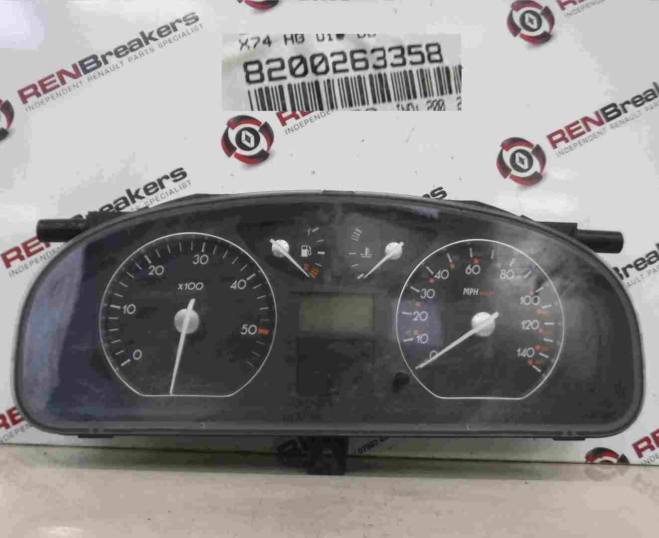 Renault Laguna 2001-2005 Intrument Panel Dials Gauges Speedo 172K