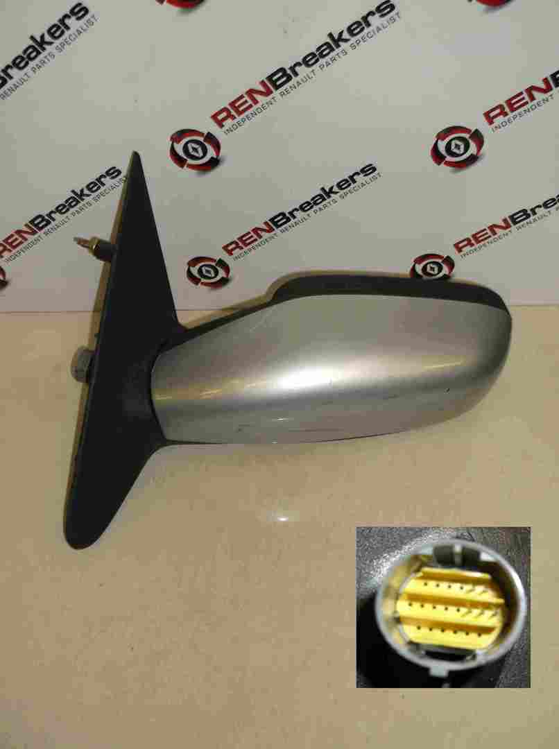 Renault Laguna 2001-2005 Passegner NS Wing Mirror Silver TEB64
