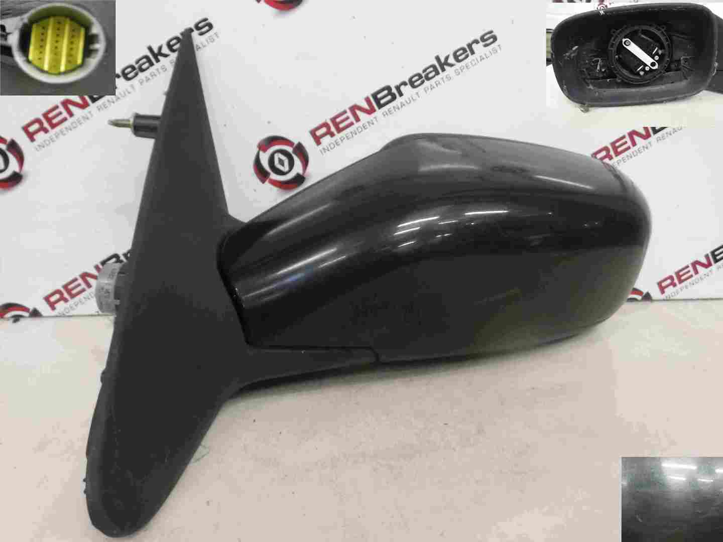 Renault Laguna 2001-2005 Passenger NS Wing Mirror Black 676