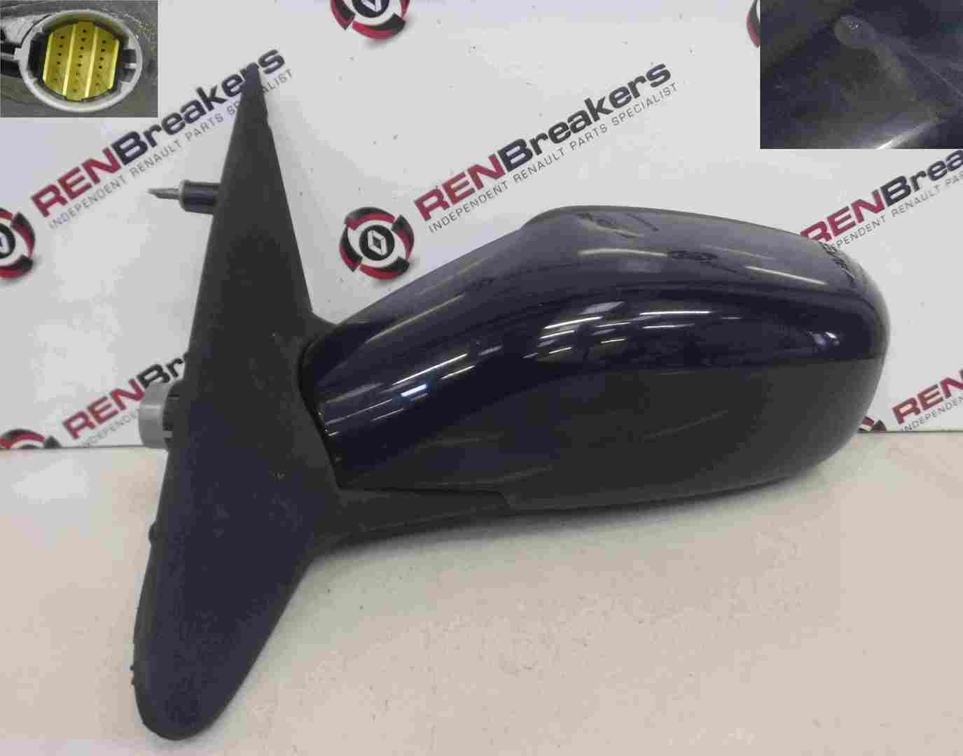 Renault Laguna 2001-2005 Passenger NS Wing Mirror Blue OVD42 Folding
