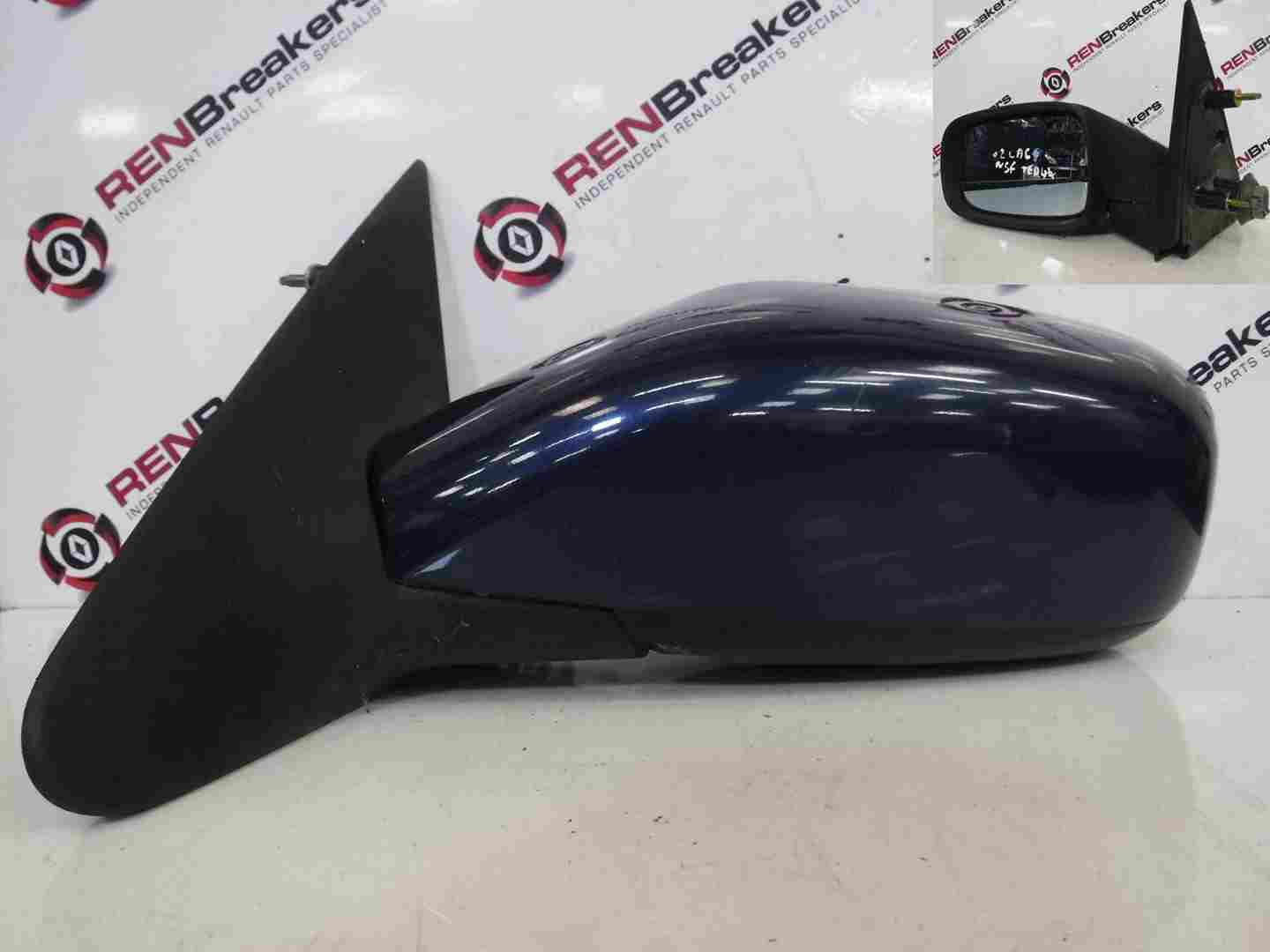 Renault Laguna 2001-2005 Passenger NS Wing Mirror Blue TED44