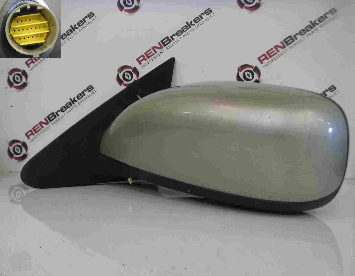 Renault Laguna 2001-2005 Passenger NS Wing Mirror Gold Silver NV190 Folding